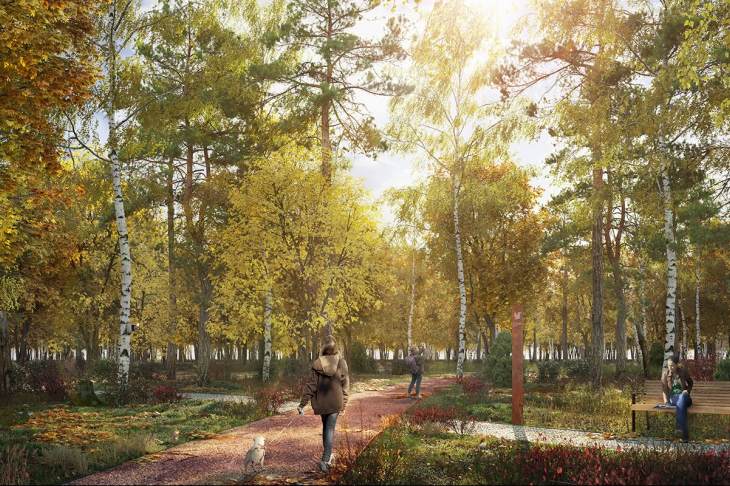 ​Появилось проектное решение единого маршрута, который свяжет Щукинский парк и Всехсвятскую рощу