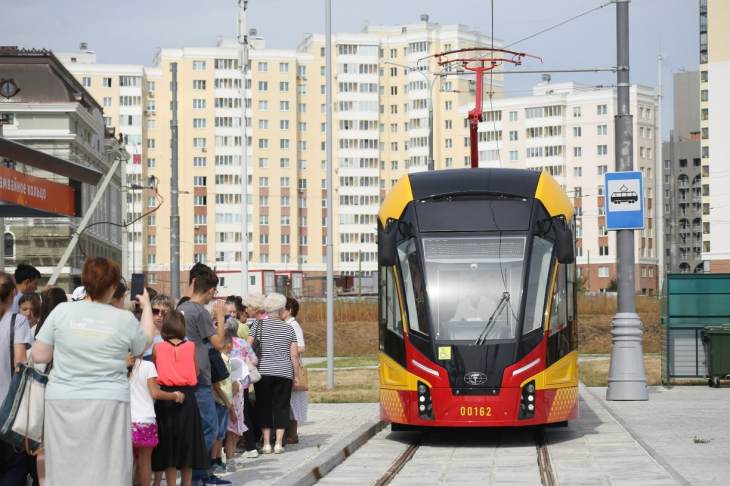 Исторический трамвай появился около метро «Курская»