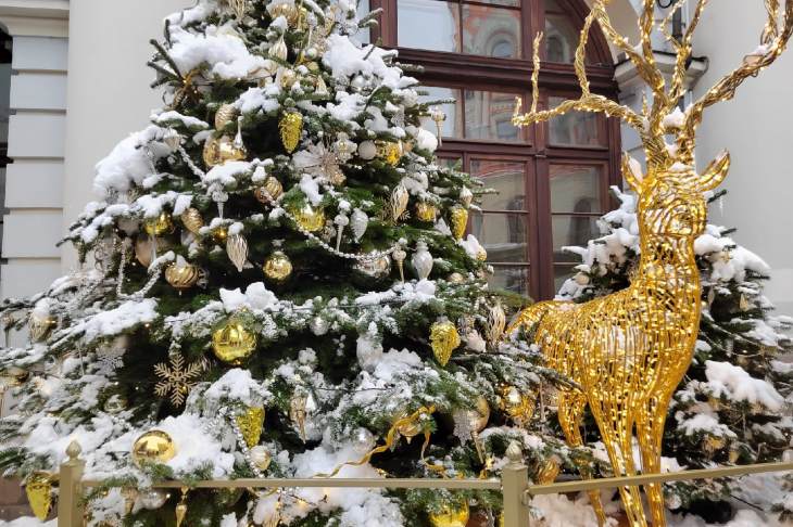 ​К зимним праздникам в Москве установят около пяти тысяч световых конструкций